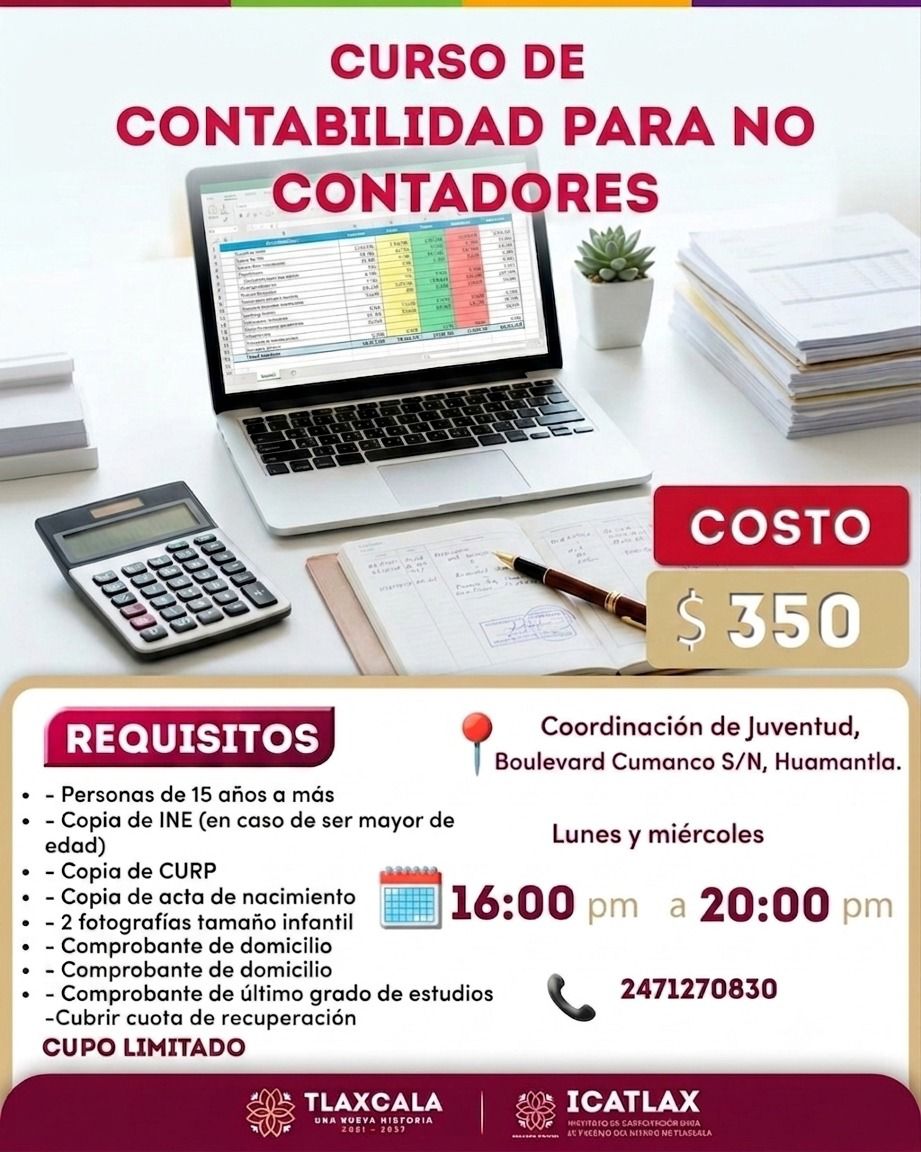 Huamantla impulsa la capacitación con el curso 'Contabilidad para no Contadores'